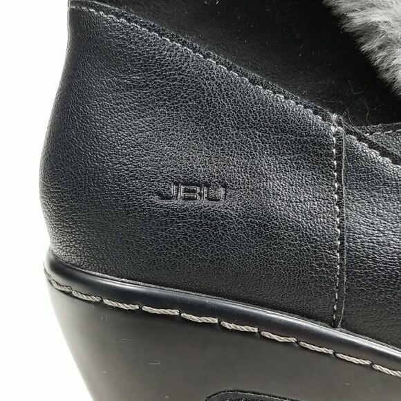 JBU by Jambu Boots "Camille" Faux Fur Lined Side Zip Wedge Mid-Calf Womens 8.5 - Picture 3 of 11